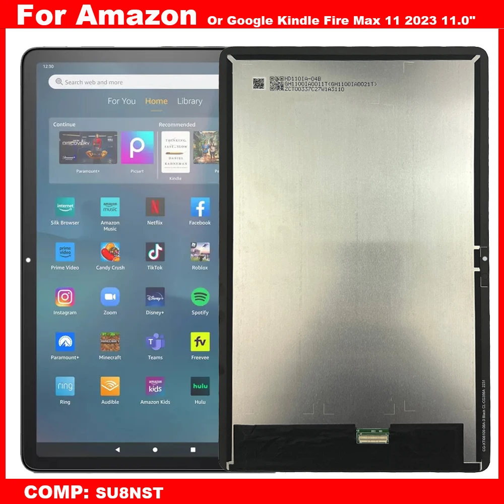 

ЖК-дисплей для Google Fire Max 11, для Amazon Kindle Fire Max 11 2023, SU8NST, ЖК-дисплей, дигитайзер сенсорного экрана, стекло в сборе