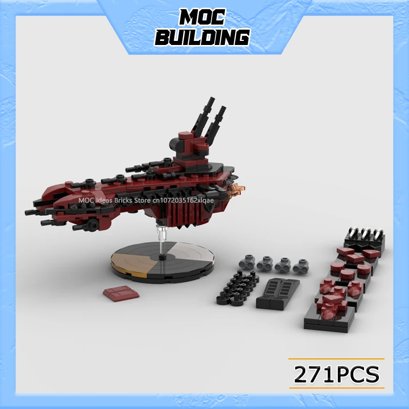 

MOC Building Blocks Space Movie Series Tabletop Scale Battleship Model DIY Assemble Bricks Flagship Toys Collection Xmas Gifts