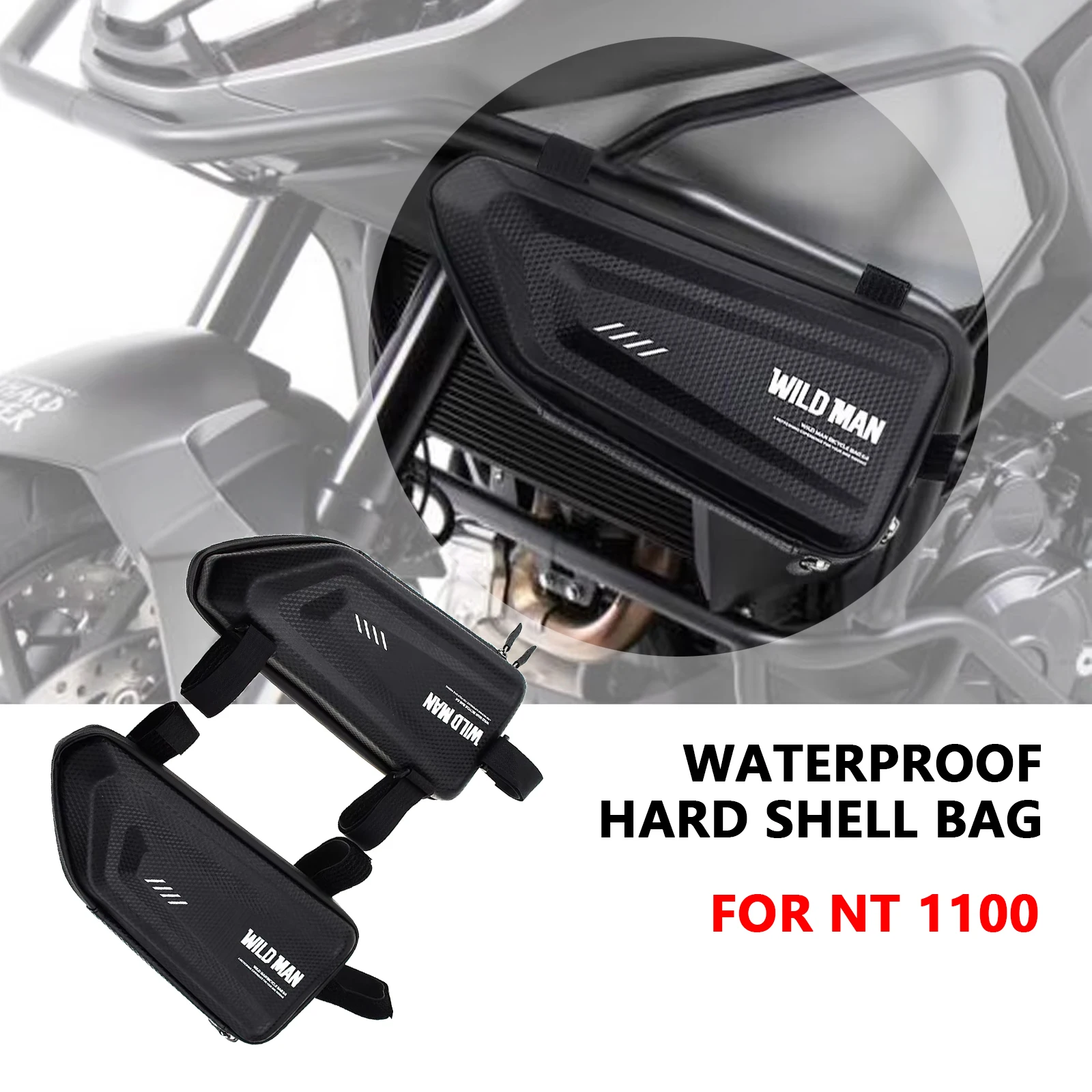 

Для NT 1100 NT1100 nt1100 2021 2022 Аксессуары для мотоциклов Боковая сумка Водонепроницаемая треугольная боковая сумка Жесткая сумка для инструментов