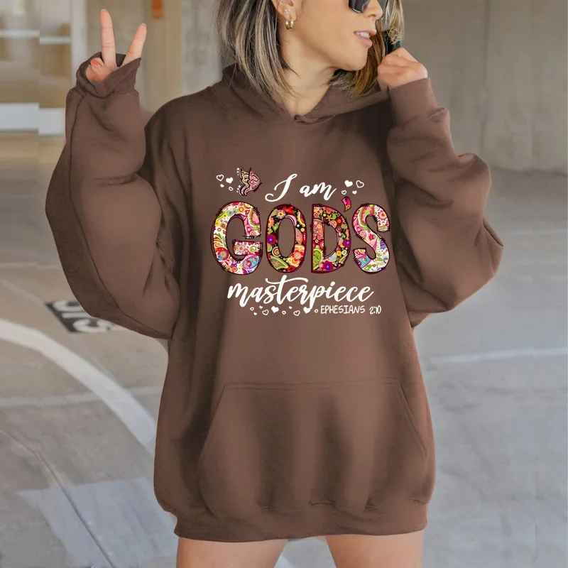 

Lovers' Oversized High Street Casual Hooded Hoodie Unisex Pullover Loose Hoody Graffiti Letter Foam Fleece Baggy Sweatshirts