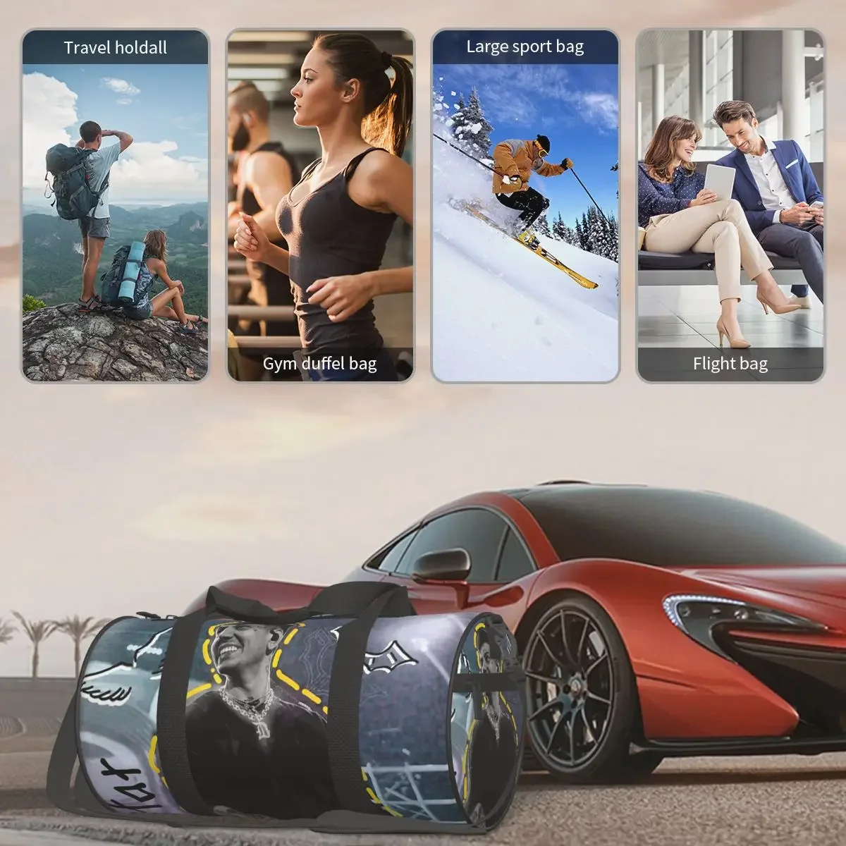 Duki Singer Rapper Accessories Large Duffle Gym Bag Waterproof Duffle Travel Bags Handbags Fitness bag