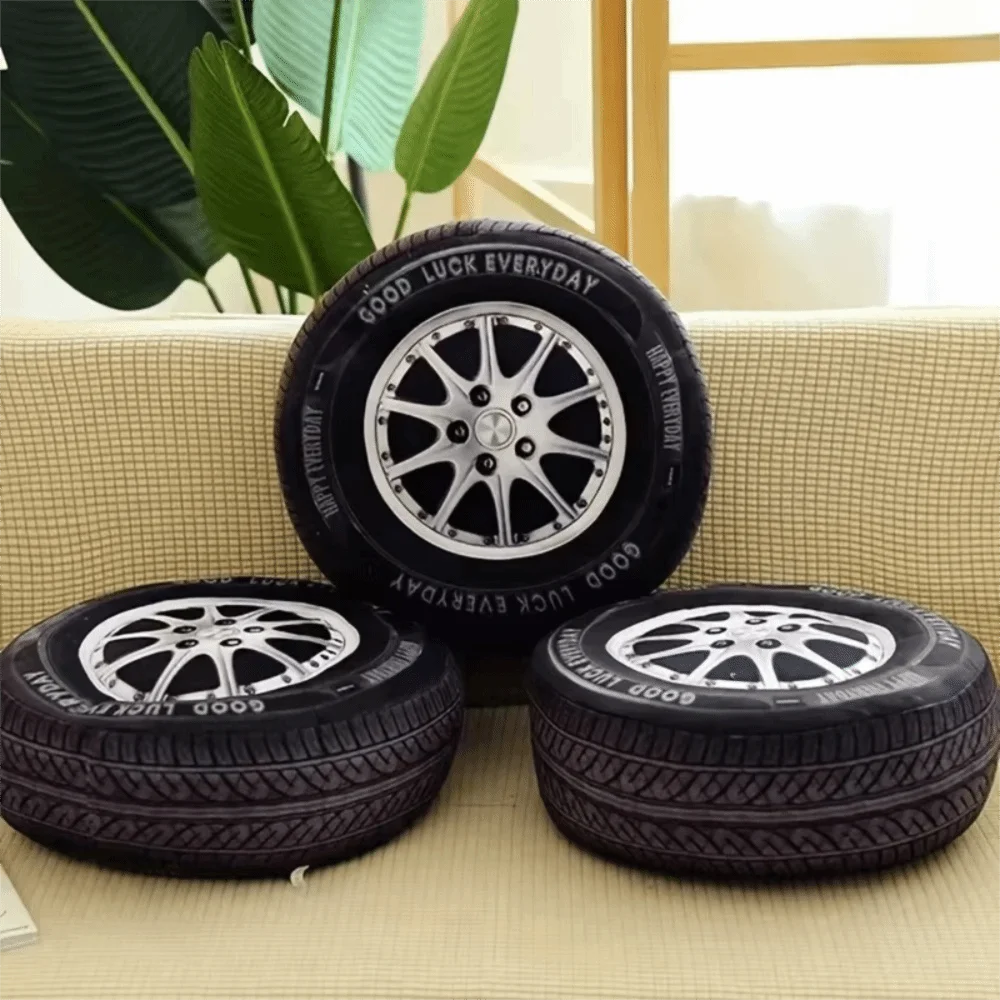 

Креативная имитация автомобильной шины, декоративная подушка из полипропилена, хлопковая мягкая подушка для дивана, круглая шина