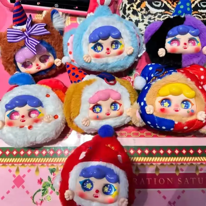 حقيقية صندوق أعمى الطفل ثلاثة ميغو حلم السيرك الفينيل اللعب كاواي دمية لطيف سطح المكتب الحلي الديكور مفاجأة هدايا عيد الميلاد #2