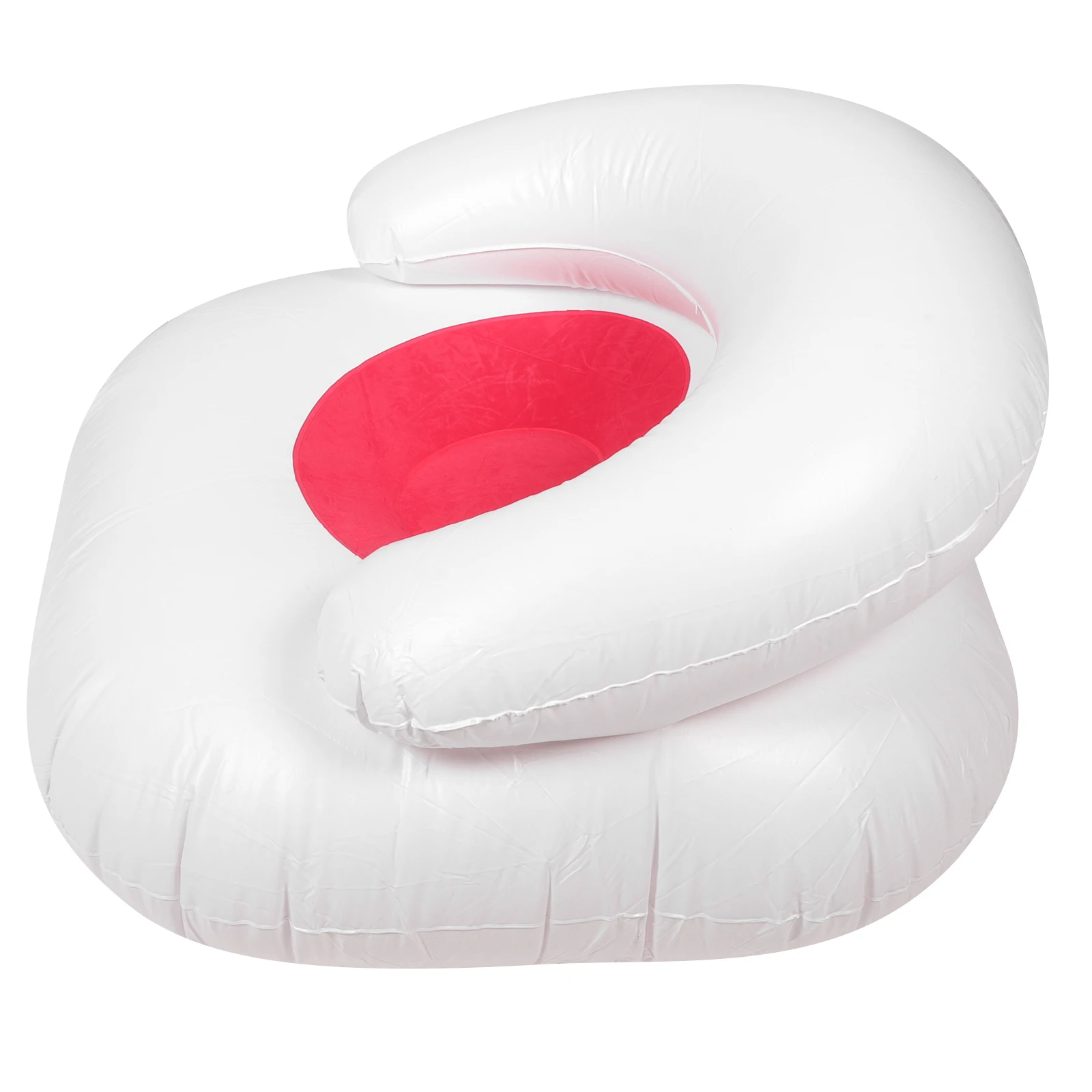 

Inflatable Sofa PVC Blue Single Chair Lazy Couch Stool Foldable Outdoor Small Sofas Comfortable Seating