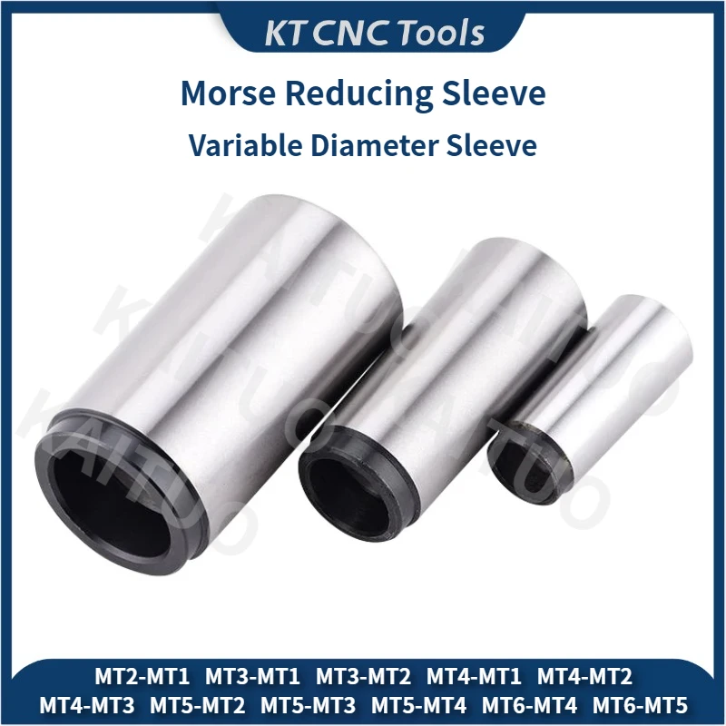 Morse MT2-MT1 MT3-MT1 MT3-MT2 MT4-MT1 MT4-MT2 MT4-MT3 MT5-MT2 MT5-MT3 MT6 Reducing Sleeve Middle Sleeve Variable Diameter Sleeve