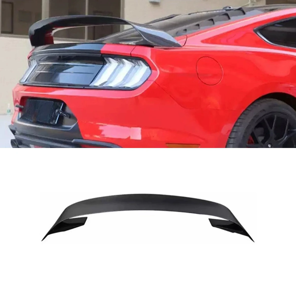 

Car Rear Trunk Spoiler Wing Real Carbon Fiber Rear Spoiler Wing For Ford Mustang GT350 2015-2017 Body Kit Car Accessories