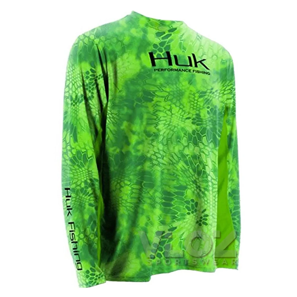 

HUK Fishing Clothing Men Long Sleeve Sunscreen Anti-uv Tops Breathable Quick Dry Coat Summer Custom Fishing Shirt Camisa Pesca