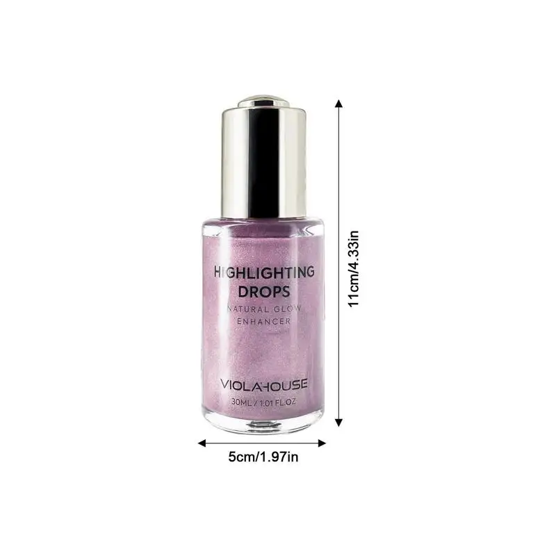 Gocce illuminanti per il viso contorno liquido a lunga durata Shimmer Skin Tone Glow Drops Highlight Luminizer per le braccia del petto del corpo