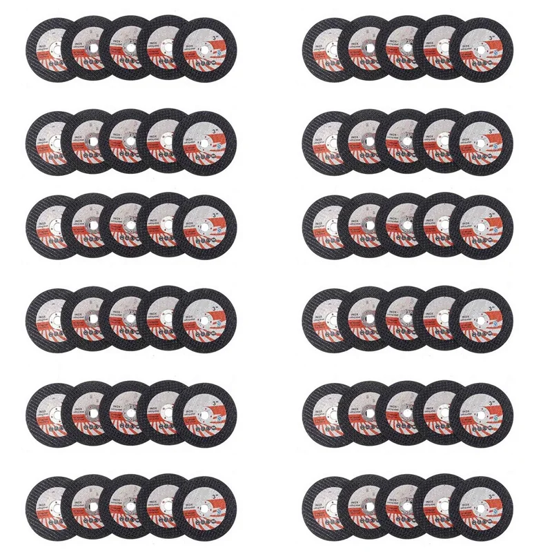

B28C-60PCS 75Mm Mini Cutting Disc Circular Resin Grinding Wheel For 10Mm Bore Angle Grinder Wood Tile Cutting Disc Power Tool