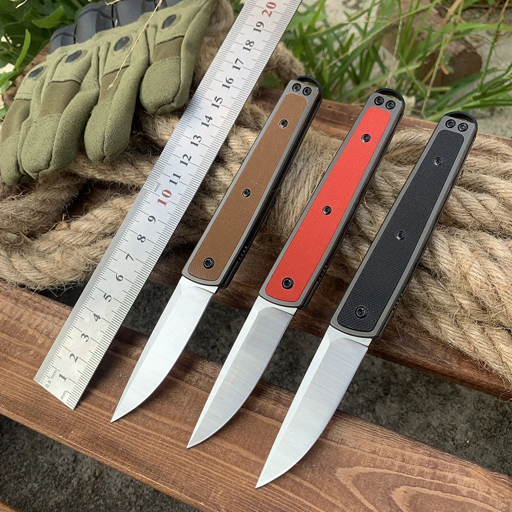 New 7190 Pocket Folding Knife 8Cr13Mov Blade Outdoor Military Tactical Combat Knives EDC Multipurpose Hunting knife Gentleman