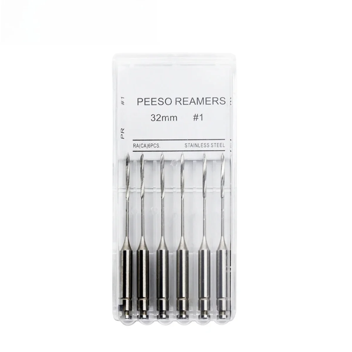 1 Pack(6pcs) Dental Peeso Reamer 32mm Endodontic Reamers Drill Burs Peeso Reamers Endo Files Largo Dentist Materials