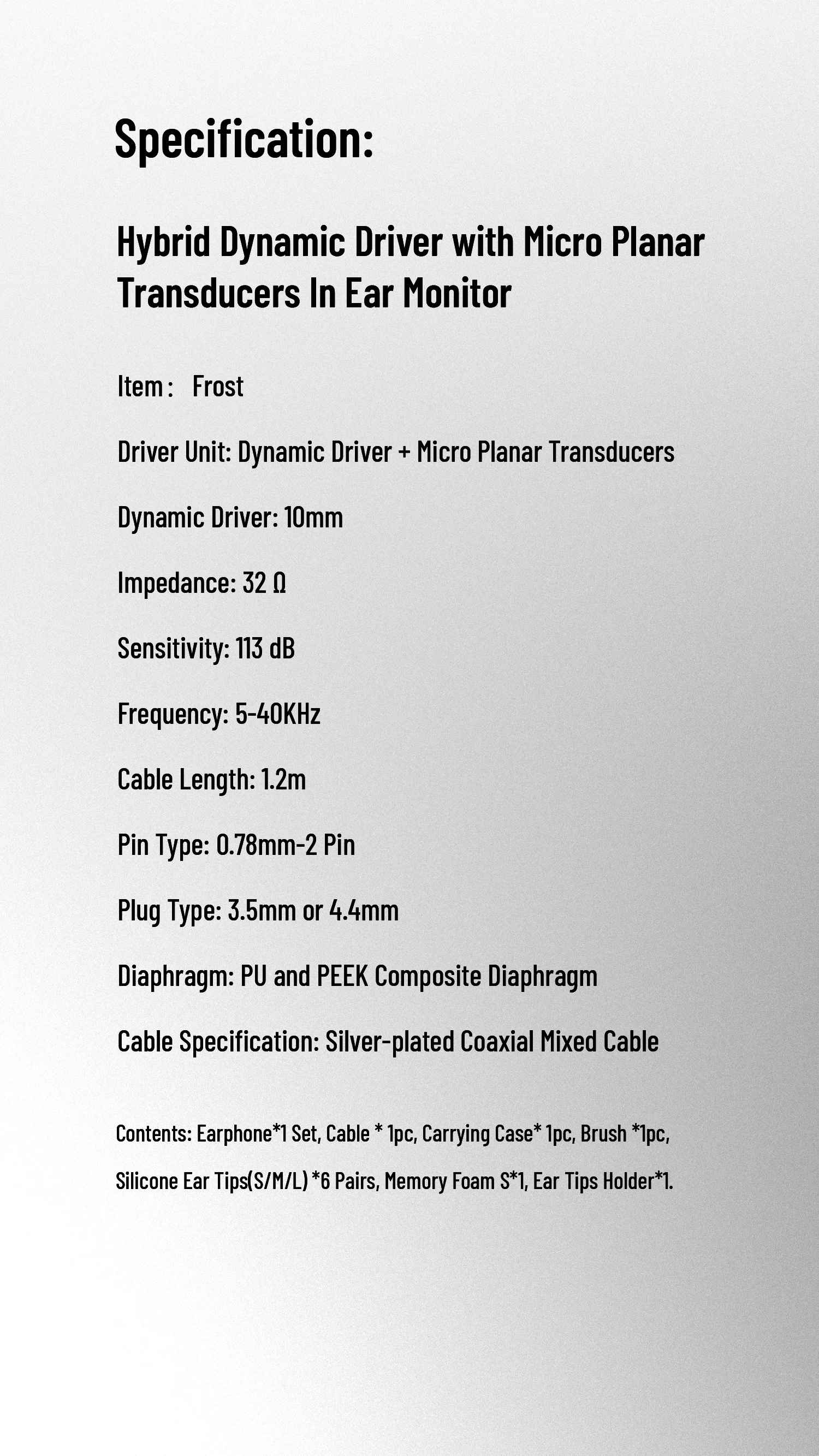BQEYZ Christmas Event Autumn Wired Earphone Dynamic Driver IEM Upgrade Cable – Detail 12