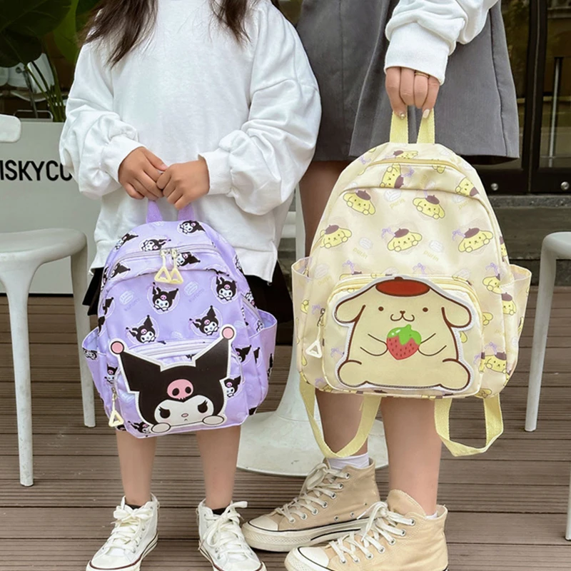 1PC Sanrio Cartoon Cute Boys And Girls Burden Reduction Kindergarten Backpack Sanrio Hello Kitty Children\'s Bags