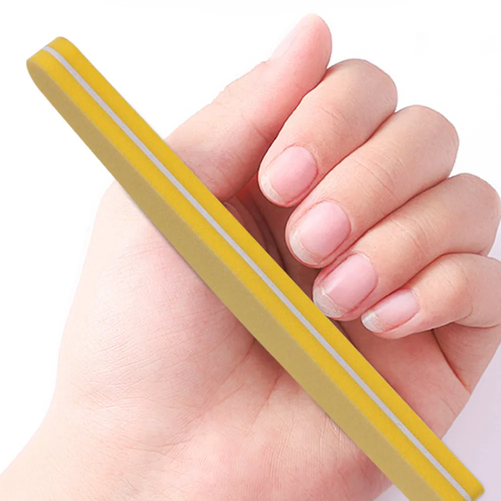 

10Pcs Nail File High Grade Material Portable Manicure Files for Salon and Personal Use Nail Shaping Buffer Polishing Tools
