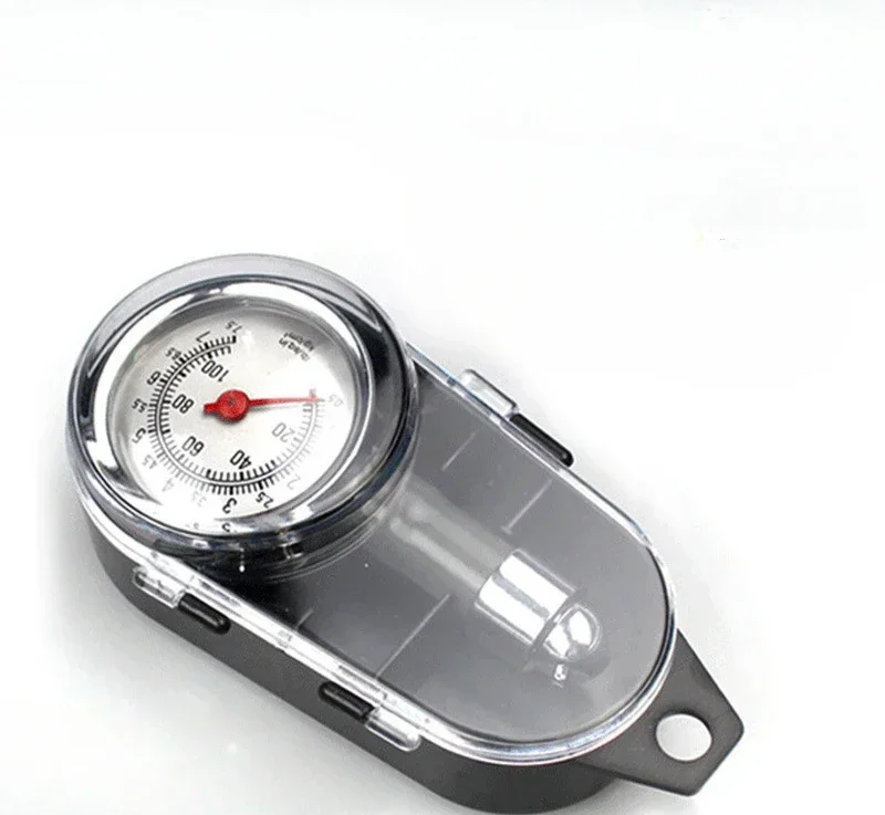 1PC Automobile Tire Pressure Gauge, High-precision Tire Pressure Monitor Stainless Steel Tire Plastic Pressure Gauge