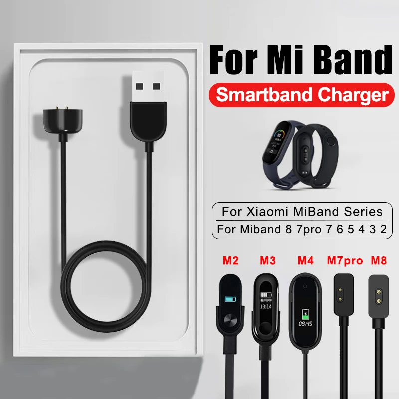 

Magnetic Chargers For Xiaomi Mi Band 8 7 6 5 4 3 2 USB Portable Fast Charging Cable For MiBand 8 7pro Smartwatch Charging Wire