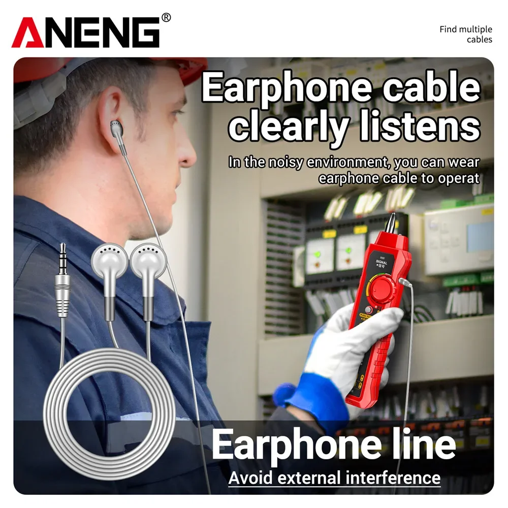 ANENG M469A Network Cable Tester  RJ11 RJ45 Network Line Finder Wire Network Cable Proofreading DC Level Test Smart Repair Tools view 4