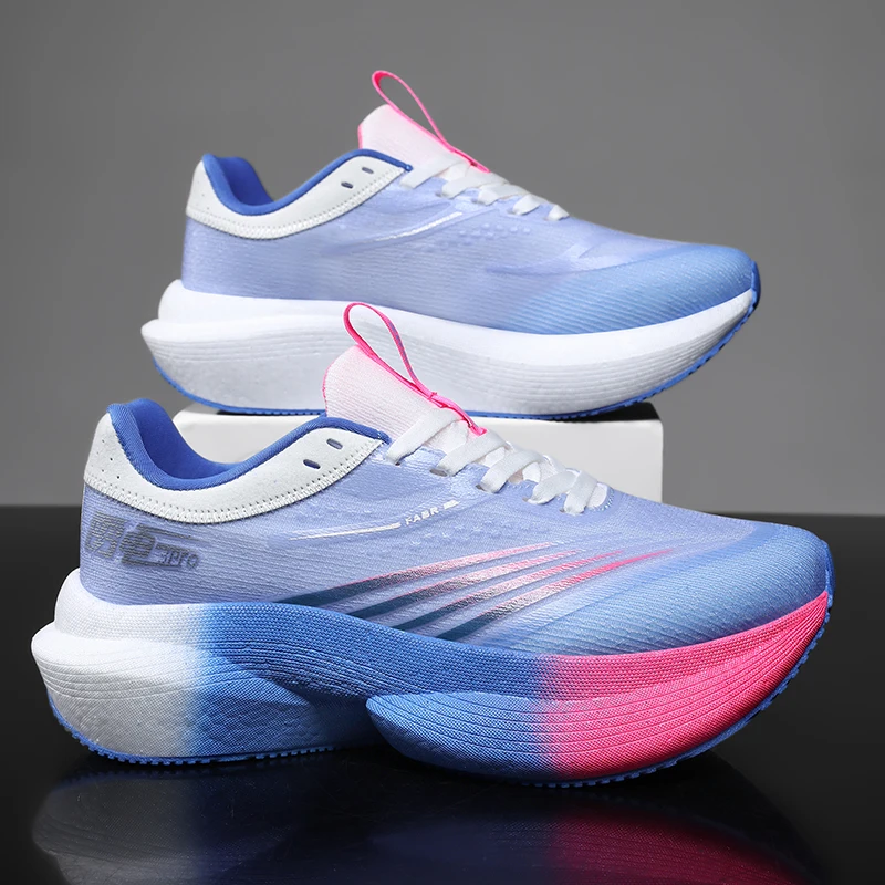 Running Shoes for Men Carbon Plate Professional Racing Marathon Training Running Sneakers Shock Absorption Sport Shoes for Women