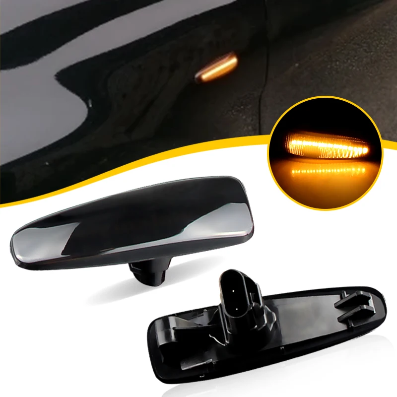 

2 шт. светодиодный индикатор бокового крыла, сигнальная лампа для Mitsubishi Lancer Evolution X 08-18 Outlander Sport RVR, предварительный фейлинг 11-up