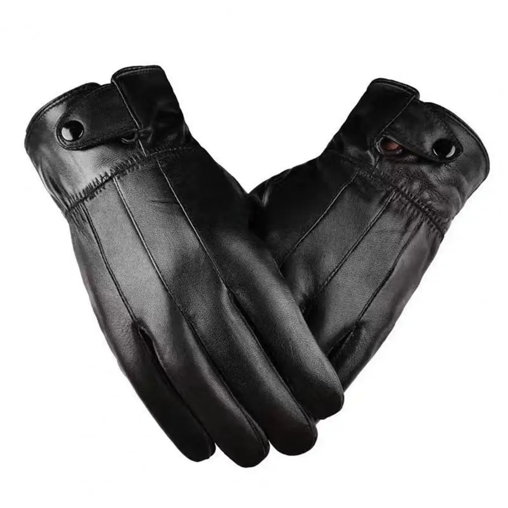 winter-gloves-for-men-durable-weather-gloves-winter-cycling-gloves-for-men-women-black-faux-leather-driving-warm-fleece-lined