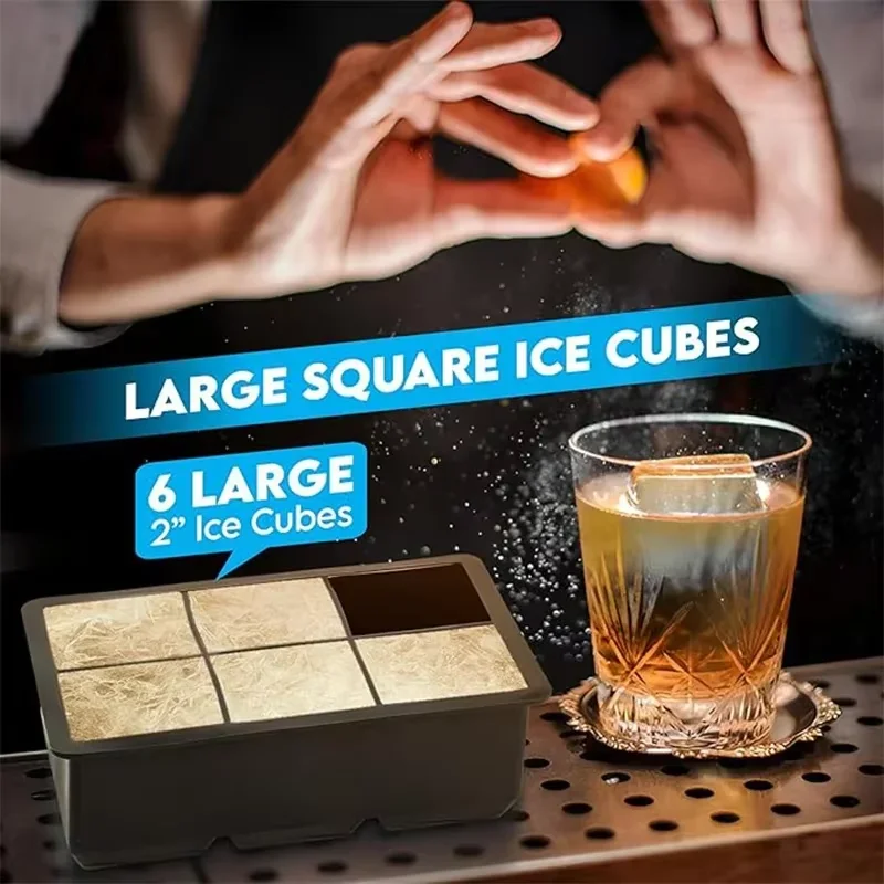 Big Ice Tray Mold 4/6/8/15 Gri - Ice Mold Sphere ulasan dan harga