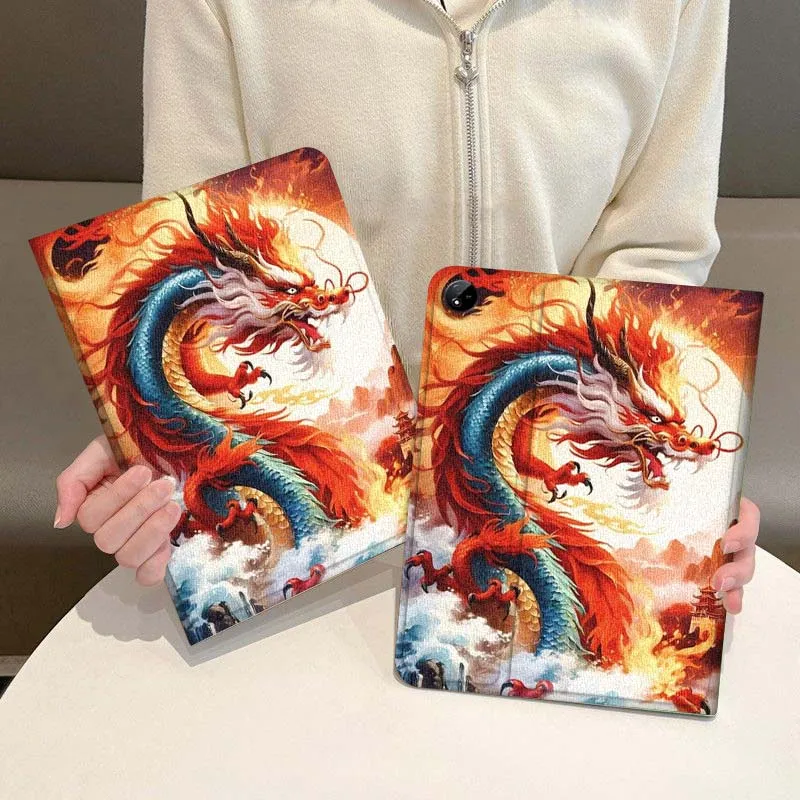 

Creative Dragon Pattern Tablet Case For Vivo IQOO Pad Air Pad3 IQOO Pad5 Pad2 Pad3 SE Pro 11.5 12.1 12.3 13 Inch