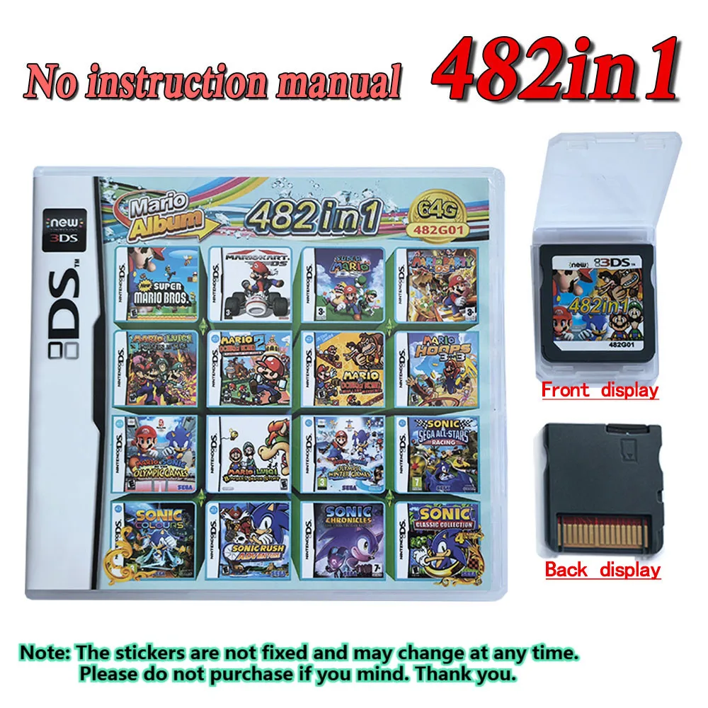 208 4300 in 1 MULTI CART Super Combo Video Games Cartridge Card