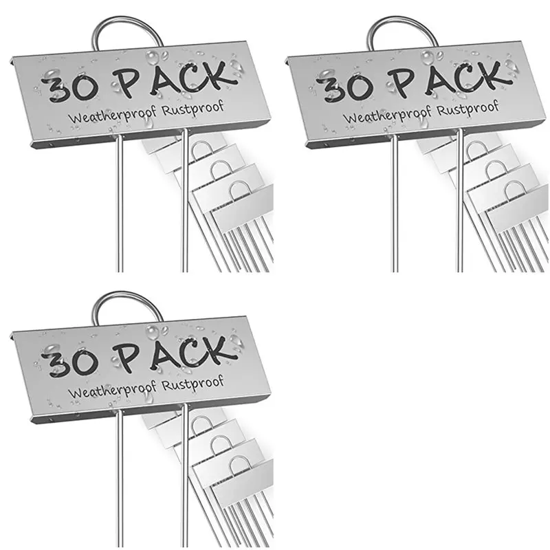 

【LAST CHANCE】90-упаковка металлических этикеток для растений, устойчивые к атмосферным воздействиям садовые маркеры, многоразовые детские бирки для овощей, трав, цветов, семян Greenh