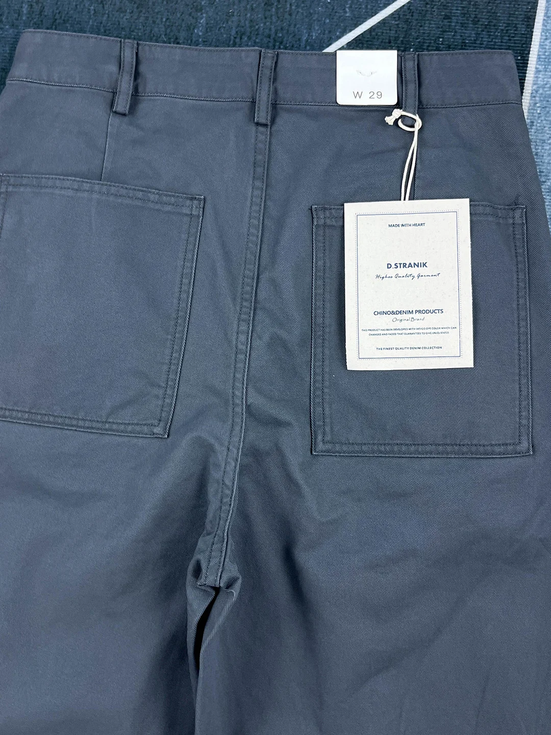 Premium Heavyweight 100% Cotton Thick Chinos - Men's Tapered Straight-Leg Workwear Pants American Vintage Style for Fall Winter