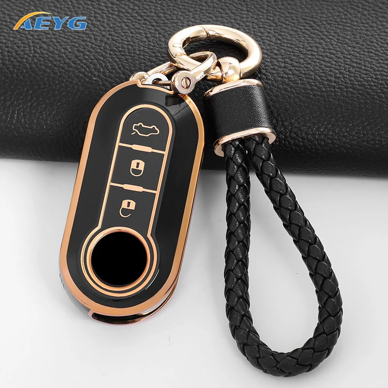 Car Key Case Cover For FIAT 500 Ducato Punto Panda Lancia Musa For Citroen Jumper Peugeot Boxer Accessories view 5