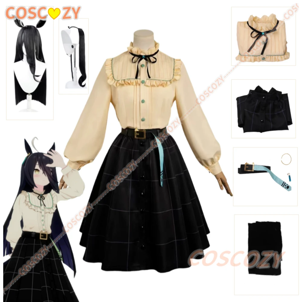 مانهاتن كافيه تأثيري حلي شعر مستعار ذيل أغطية الرأس أنيمي فستان جديد هالوين الحدث الموحد #1