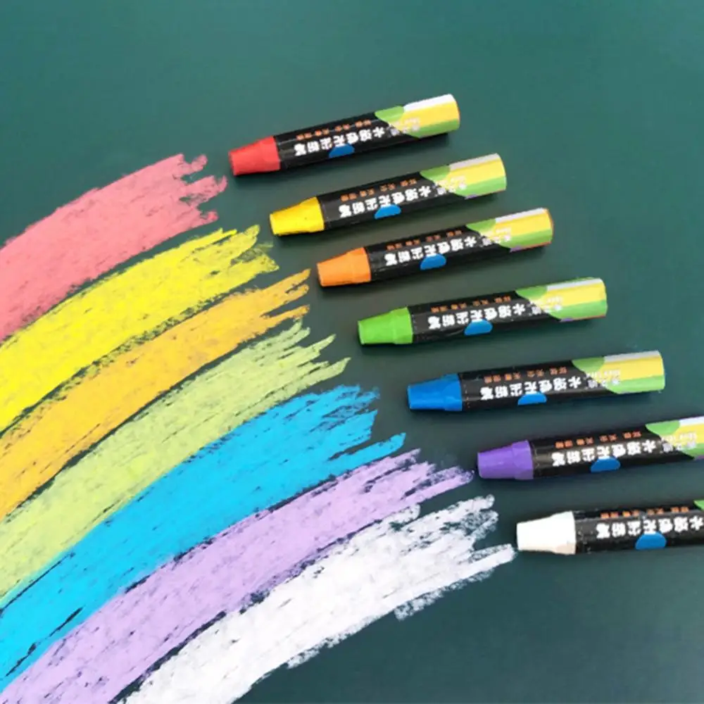 20 قطعة من الطباشير بدون غبار للوازم المدرسية قلم طباشير قابل للذوبان في الماء قلم رسم طباشير للفن السبورة تيزا اسكولار