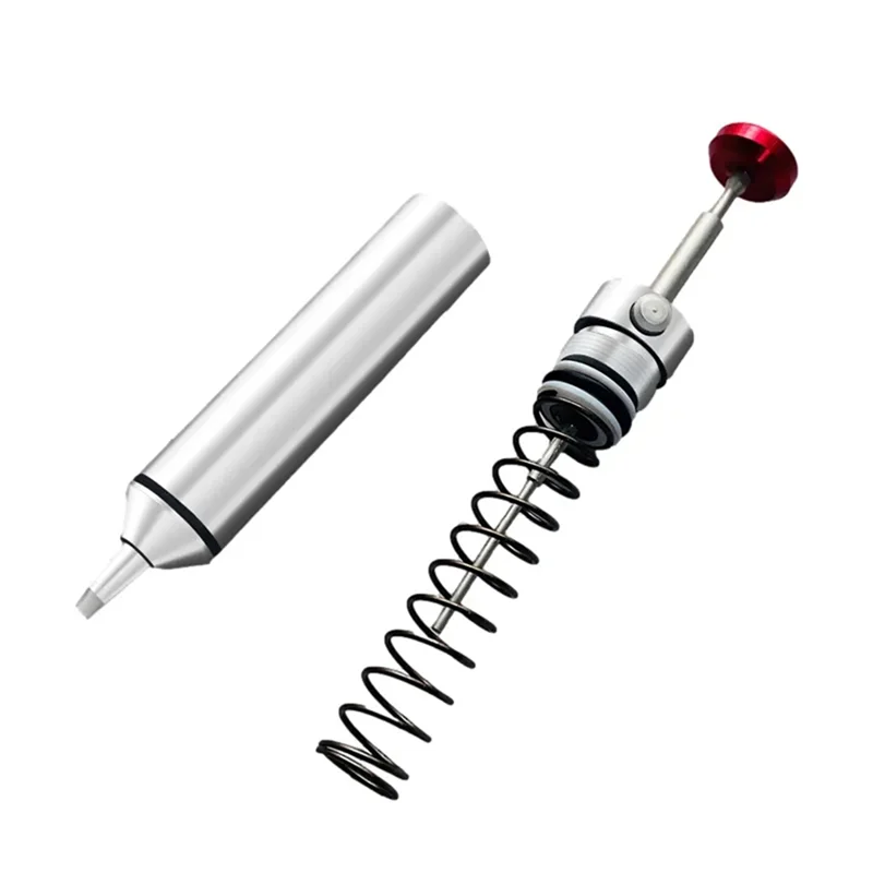 

1 Set Aluminum Metal Professional Desoldering Pump Solder Sucker Strong Suction Anti-Static With Silicone Nozzle