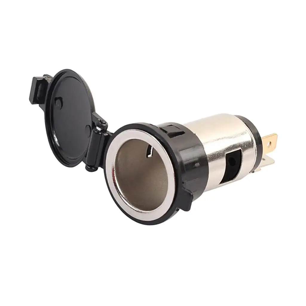 Cigarette Lighter Assembly Waterproof Power Socket Iron ABS Durable Car Parts for Useful Motorcycle Accessories - view 3
