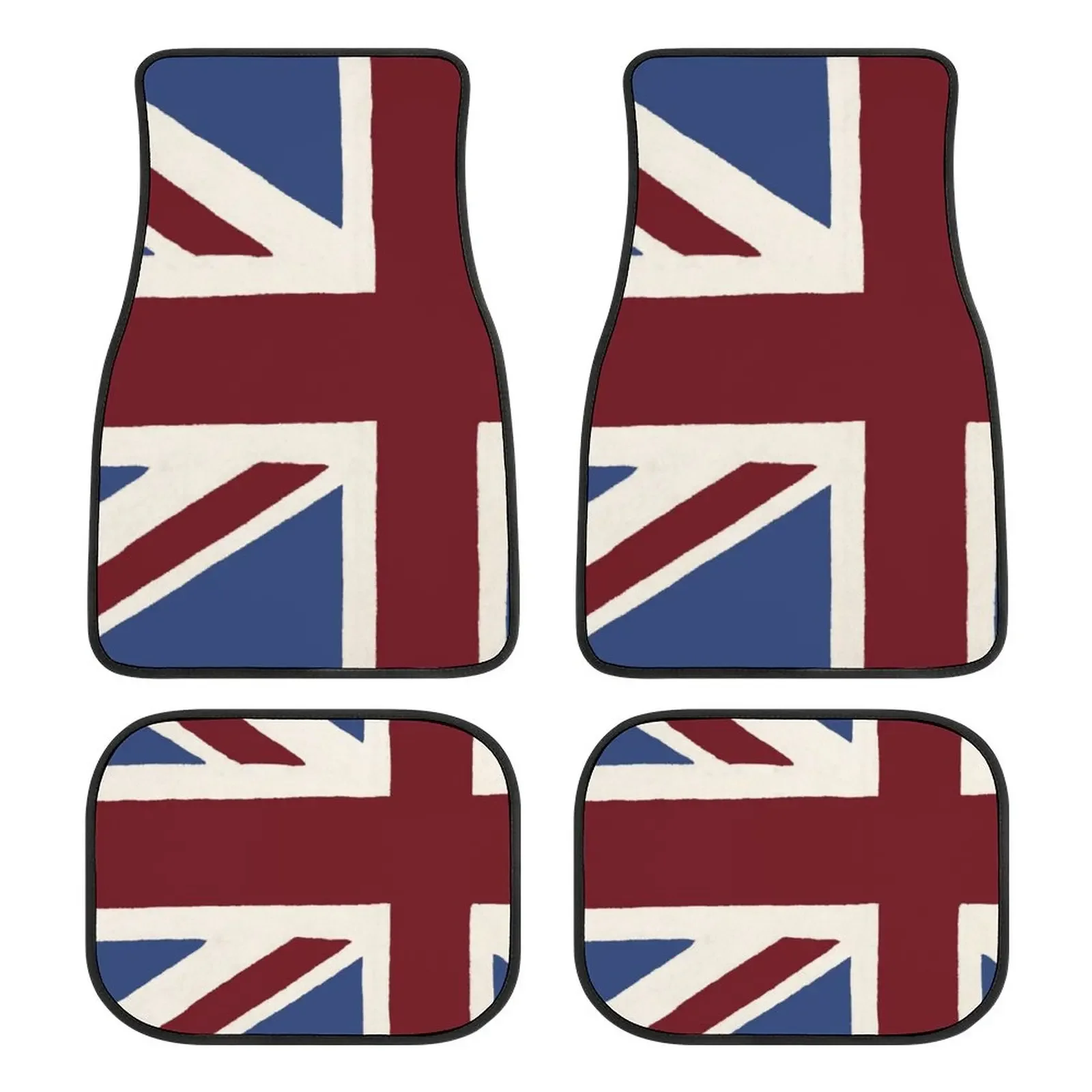 Custom Made Car Floor Mats Front & Rear Set Union Jack For Mini Cooper 2007-2023 R55 R56 R57 R60 R61 F54 F55 F56 F57 F60 Clubman 