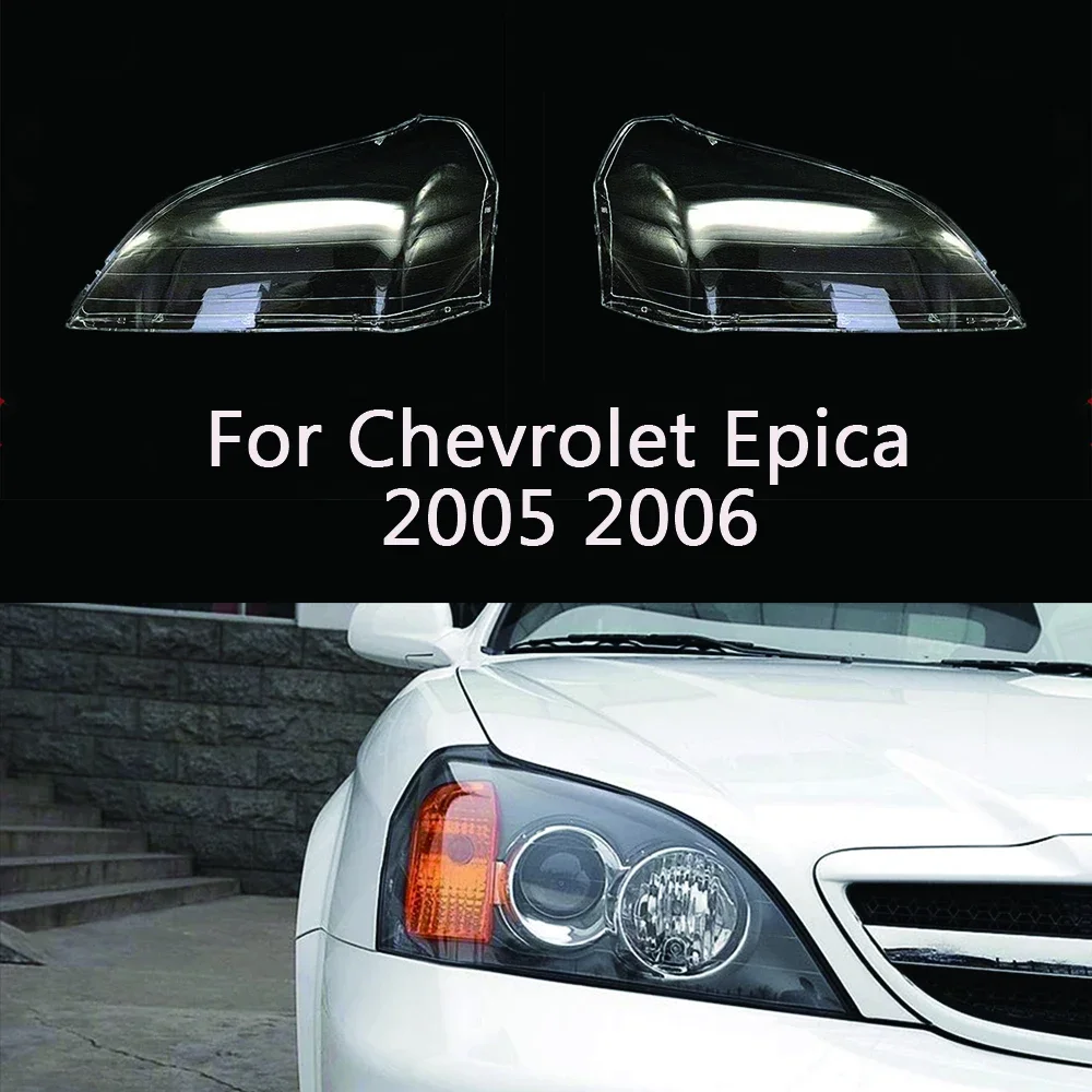 

Car Front Headlight Cover For Chevrolet Epica 2005 2006 Headlamps Transparent Lampshades Lamp Light Lens Glass Shell Lampcover