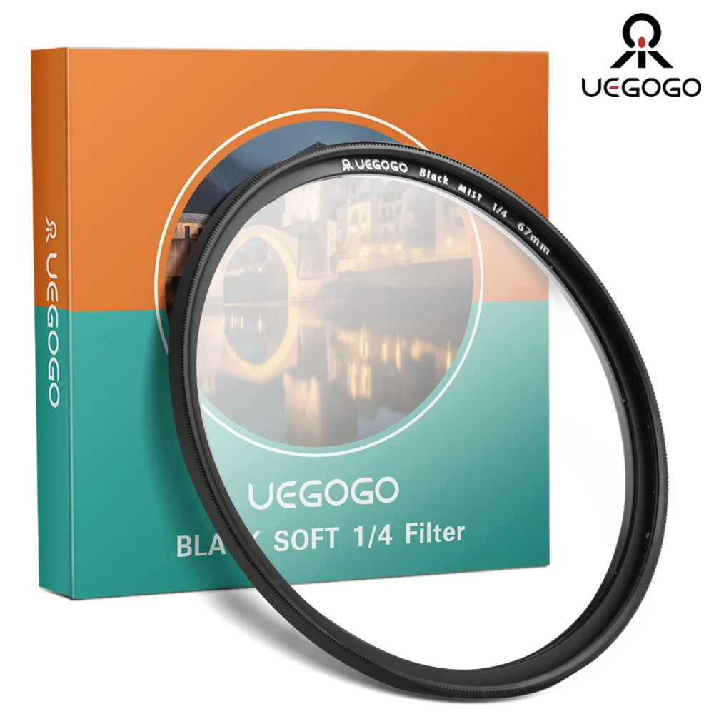 UEGOGO Soft Focus filter Black Mist Pro Camera Lens Filter Diffusion Dream Effect 49/52/58/67/72/77/82mm for Camera Lenses