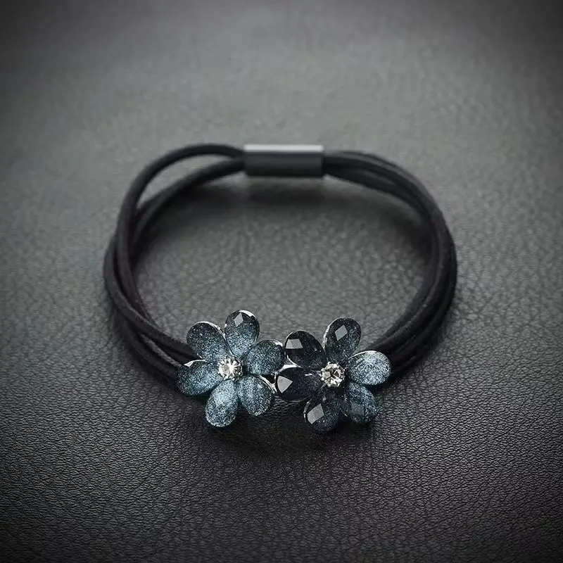 1 Piece New Cute Retro Minimalist Girls Elastic Hair Bands Woman Hair Accessories image 6