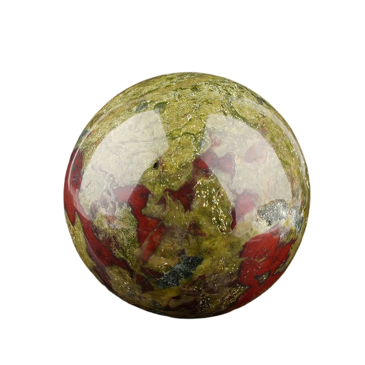 Bloodstone 25mm Gemstone Sphere No Hole Crystal Healing Stones for Reiki Chakra Meditation Yoga Energy Ornament Gift