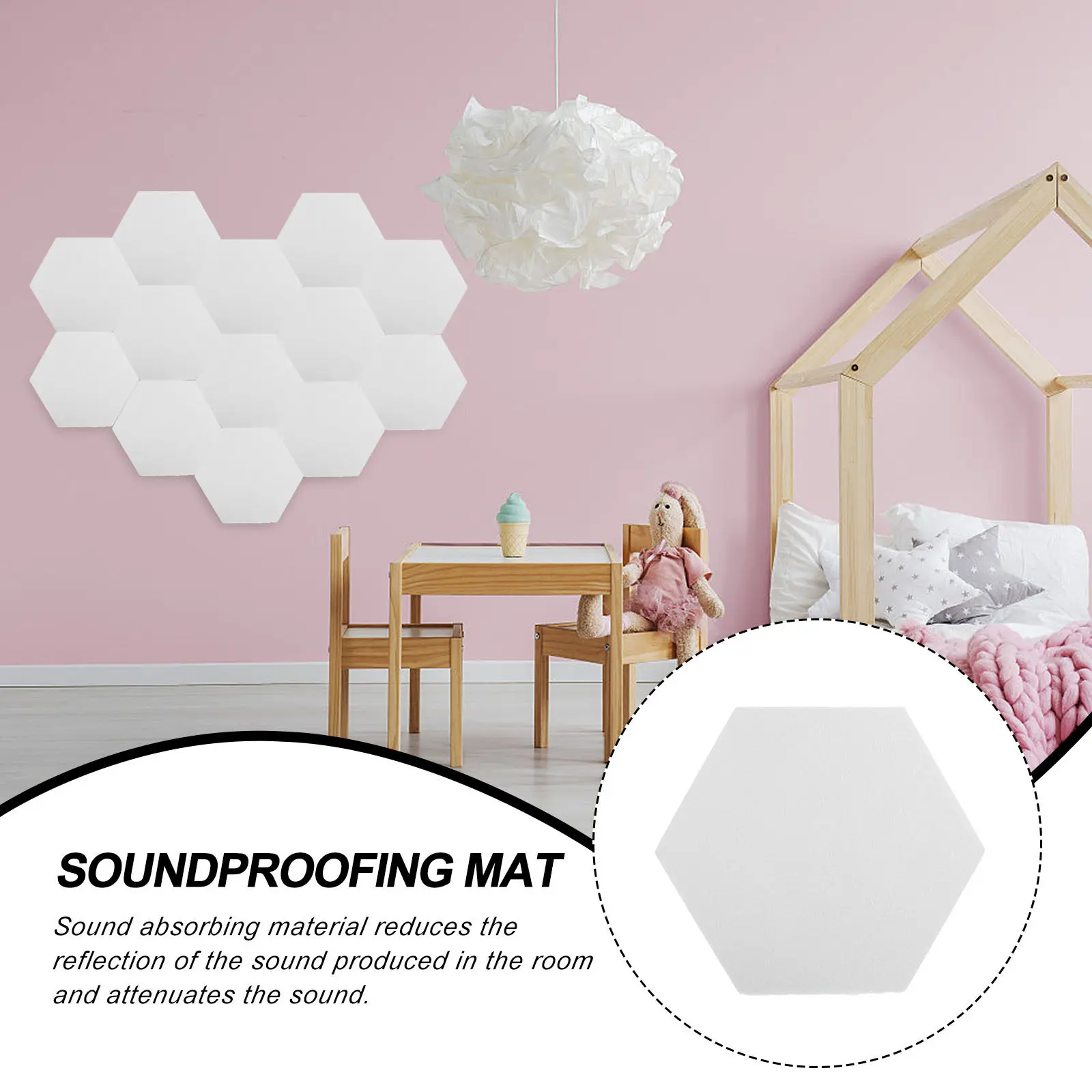 12pcs Soundproofing Mats for Home Studio, Recording Room, Gym, Office – Noise Reduction Wall, Ceiling & Door