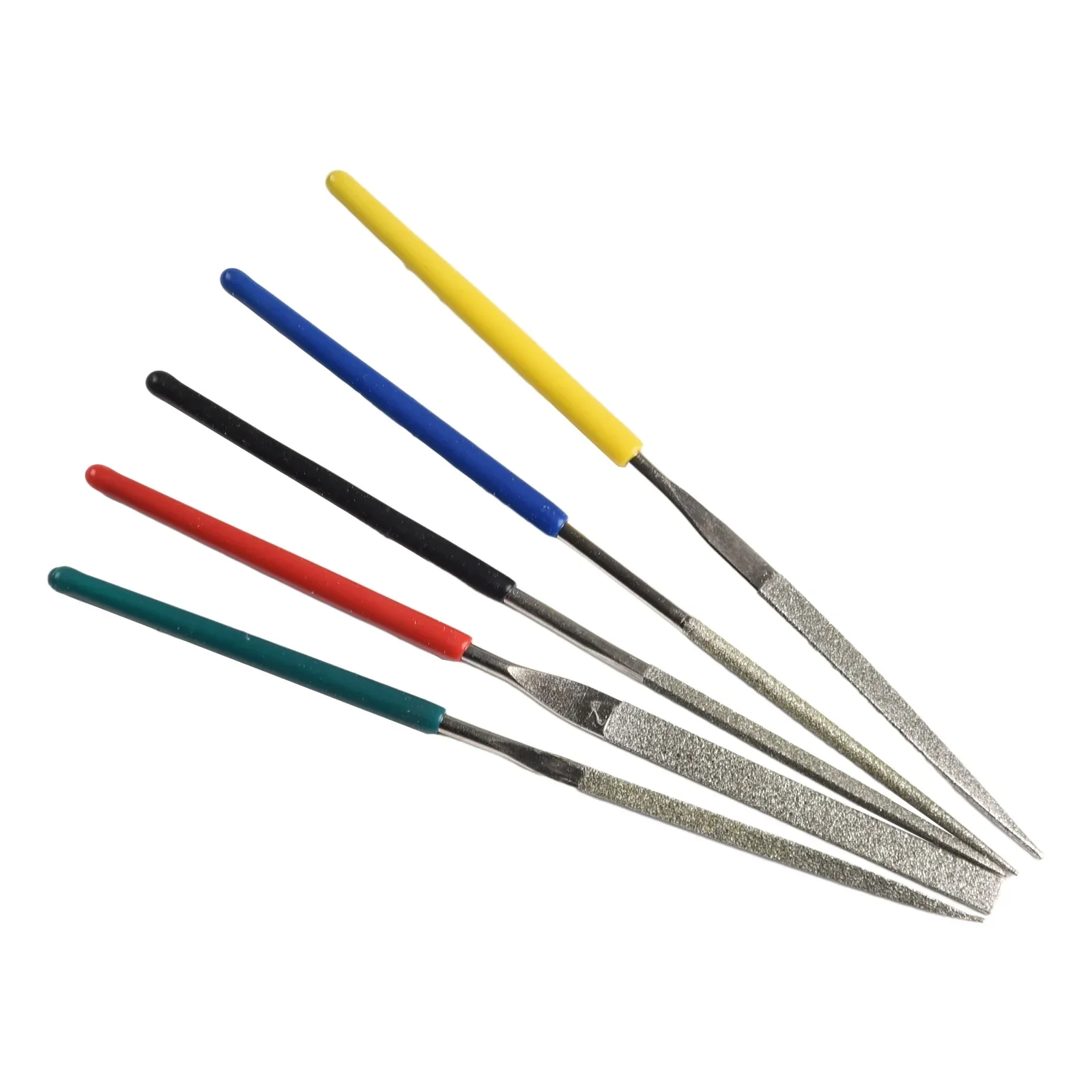 Small Needle Files 5pcs/Set Stone Triangle DIY Woodworking Deburring Diamond Files Hand Tool Metal Multi Purpose