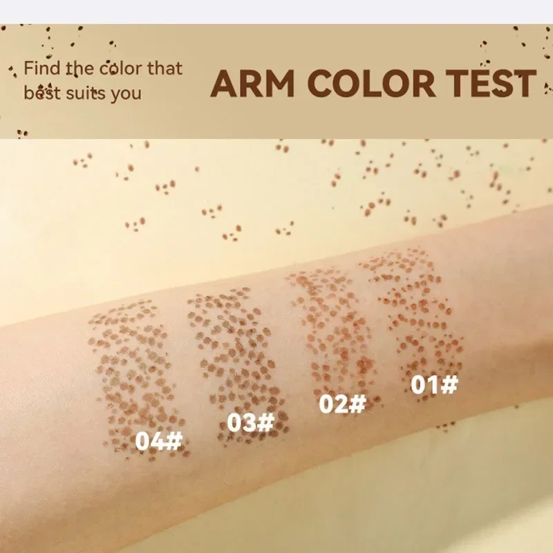 5 Point Liquid Freckles Stamp Pen Coffee Brown Natural Stereo Lifelike Freckles Pen Waterproof Non-smudged Fake Spot Makeup Tool