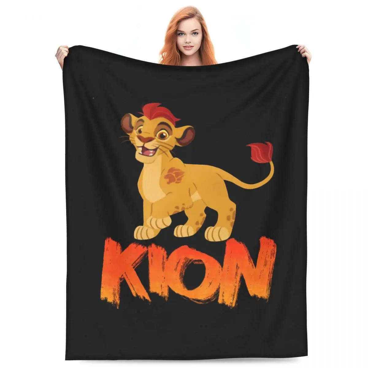 Leão guarda kion cobertores macio quente flanela lance cobertor colcha para cama sala de estar piquenique viagem casa sofá