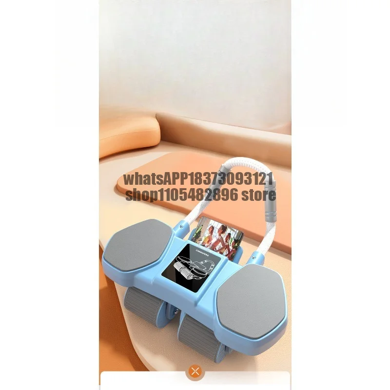 Four-wheel wheel weight loss exercise intelligent counting automatic rebound artifact men and women thin belly household fitness