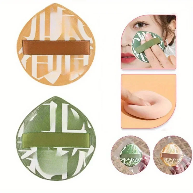 5 قطع من مسحوق وسادة هوائية من الخطمي جاف ورطب ثنائي الغرض إسفنجة فائقة النعومة بدون مسحوق