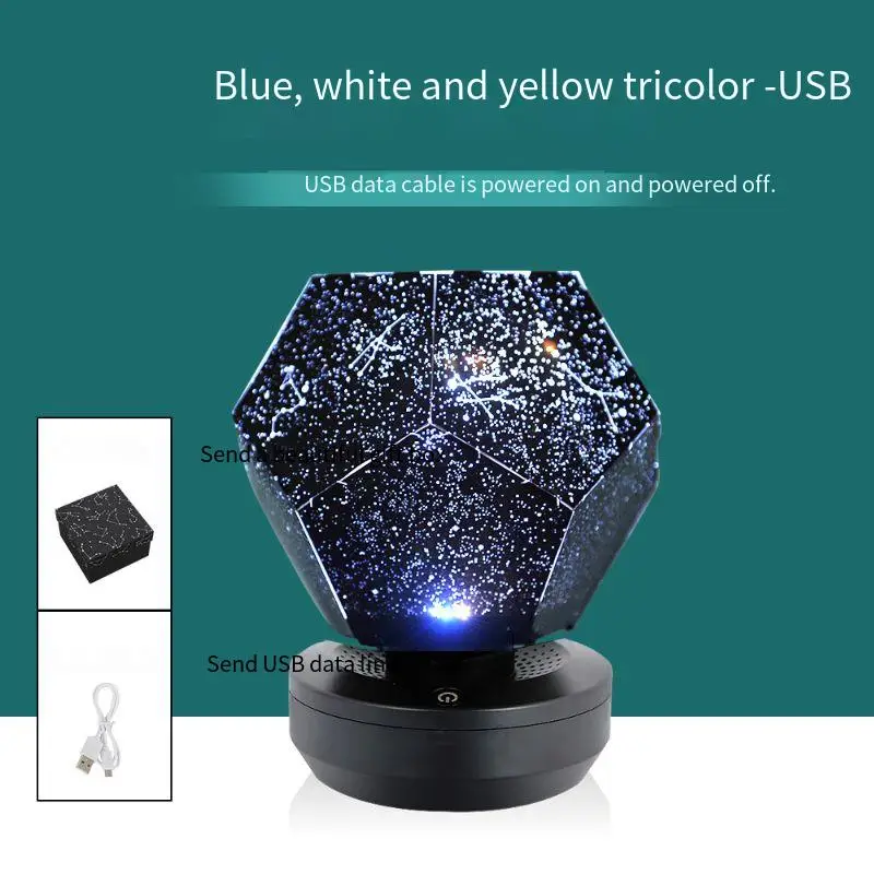 Regalo del tempo luce di proiezione a stella rotante luce a stella romantica luce notturna per dormire per bambini