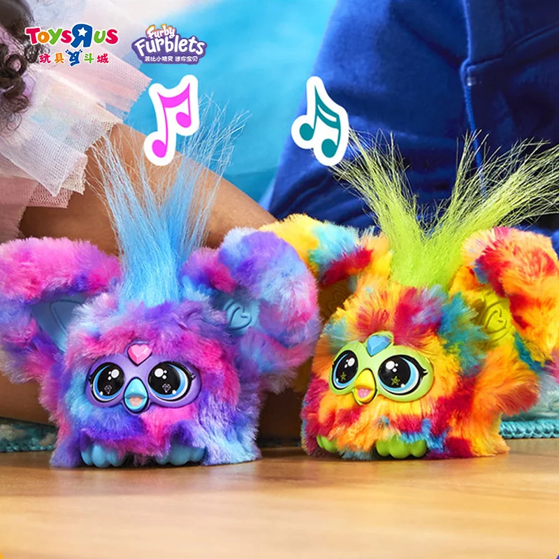 Hasbro Furby Furblets Luv-Lee K-Pop/RAY-VEE Mini Electronic Plush Toy for Girls & Boys 45+ Sounds + Music & Furbish Phrases