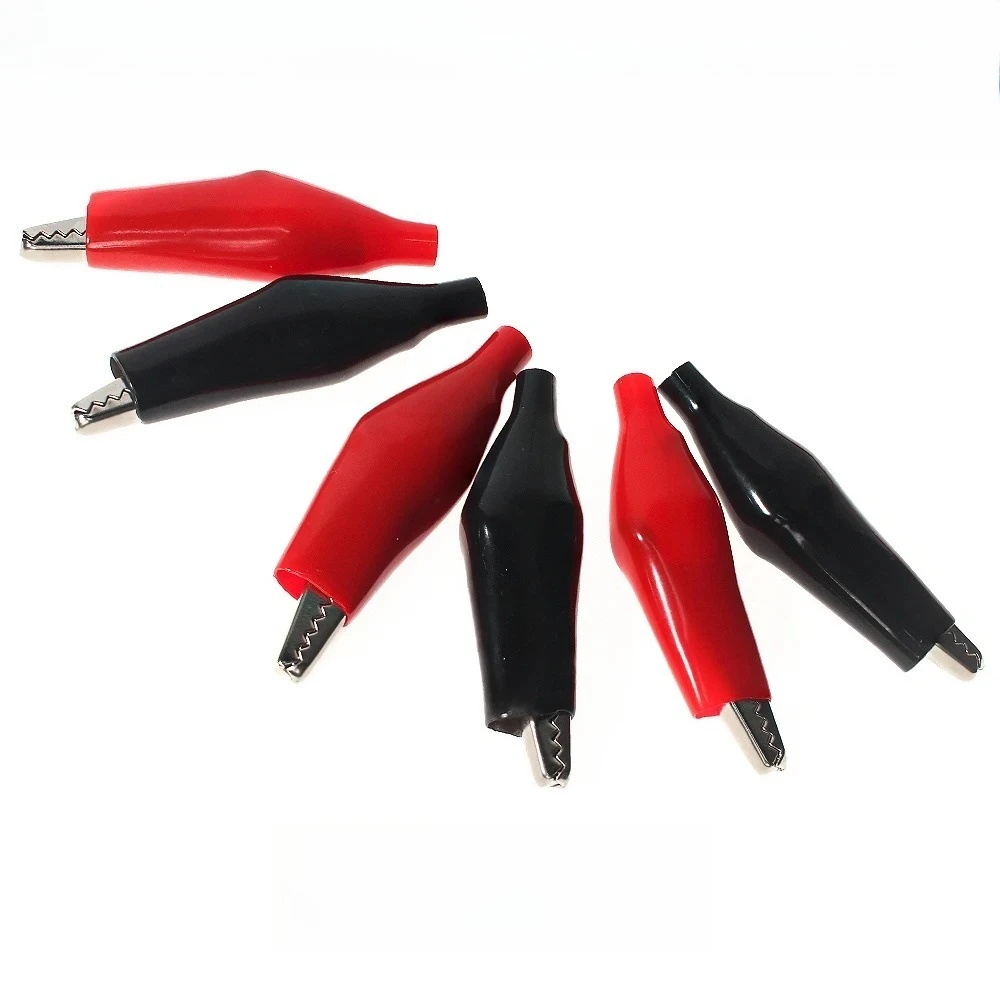 5PCS Medium Alligator Clip Test Clip 35X45Mm 5A Insulation Metal Alligator Clip Test Leads Alligator Clip Test Clamp-image