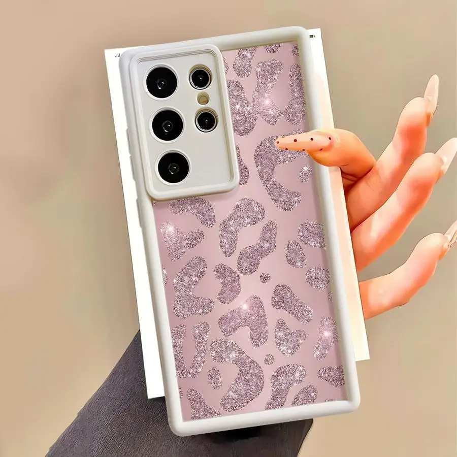 Etui na telefon Samsung Galaxy S23 S25 S22 S23 Plus S24 FE Note 20 Ultra S25 Ultra S24 S20 S21 Miękkie TPU Personalizowane Leopard