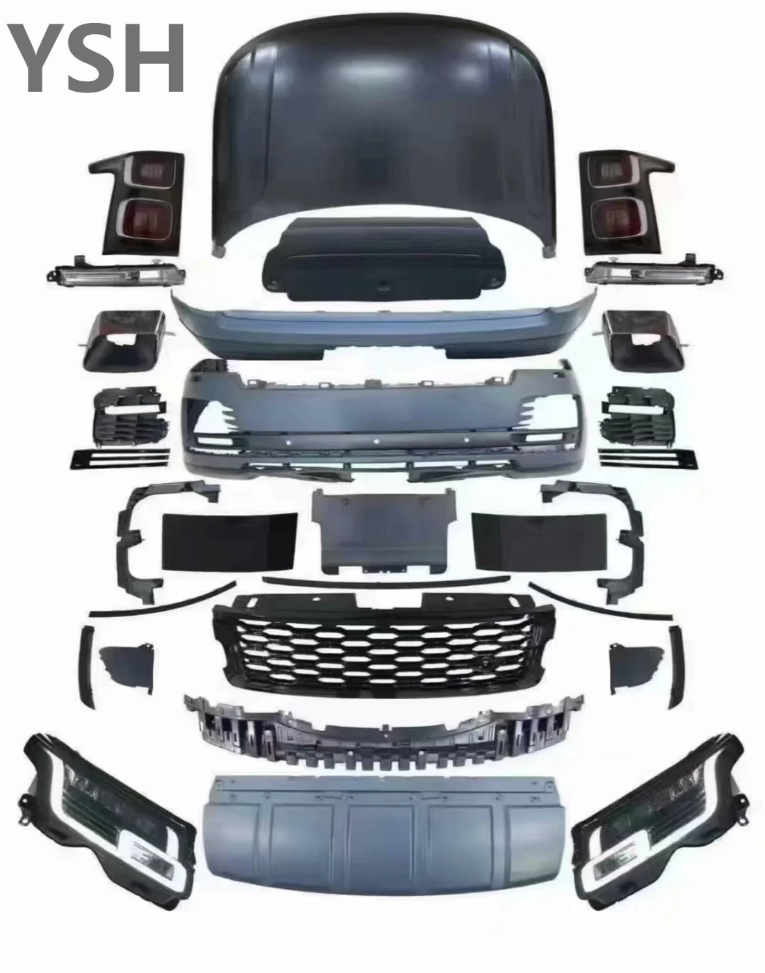 

High Quality Body Kit for Range Rover Vogue 13~17 Style Upgrade 23 Style Bumper Headlights Taillight